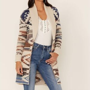 Idyllwind Amanda Lambert Country Ombre Southwestern Cardigan Sweater Wmn's Med